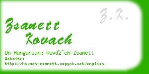 zsanett kovach business card